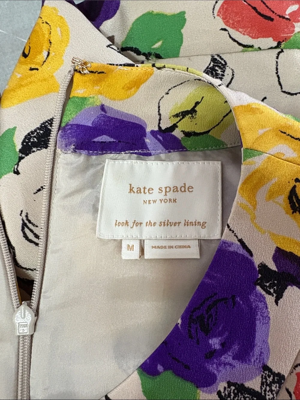 Kate Spade Elyse Floral Silk Dress
